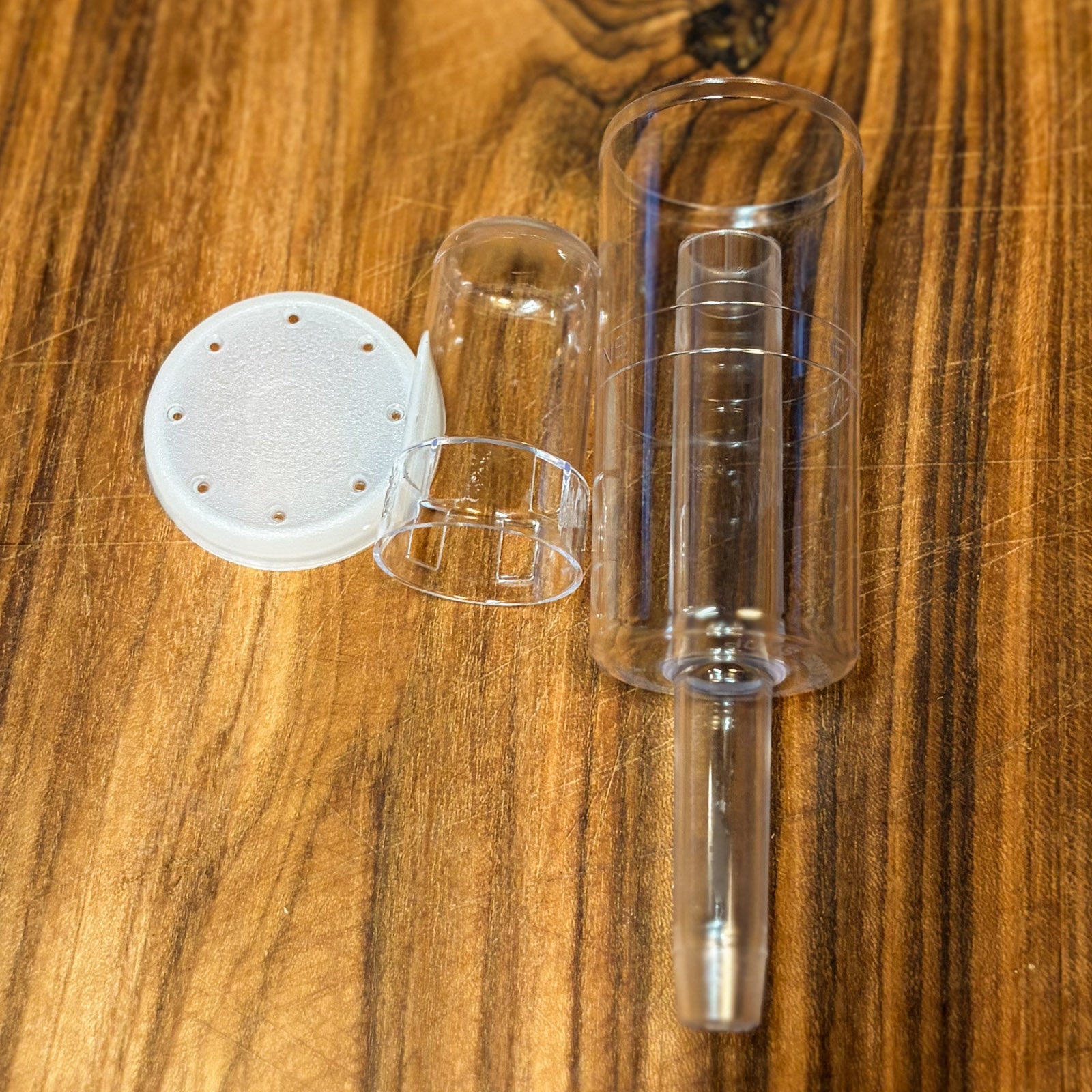 A 3 piece airlock on wood