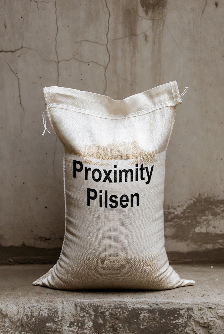 proximity pilsen 2 row base malt 55lb sack