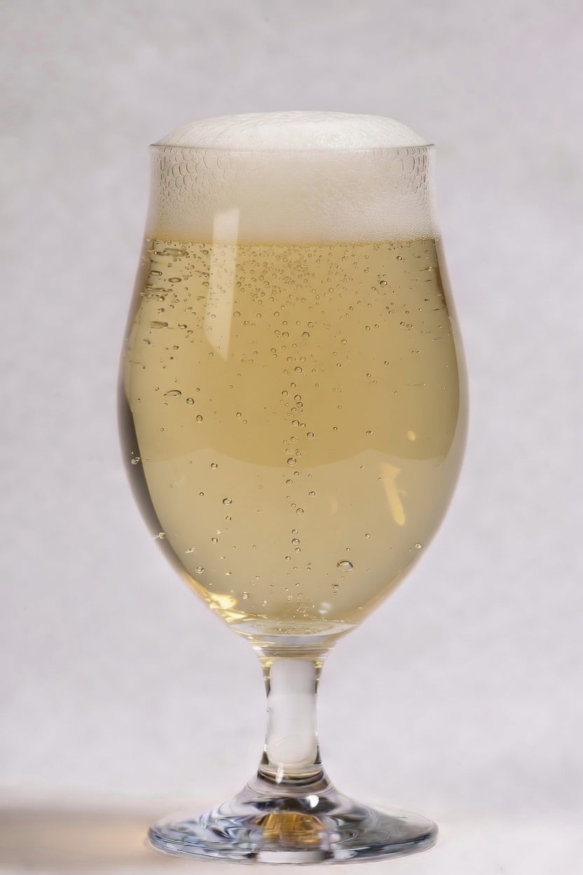 glass of pale golden beer showing 2 SRM color from root shoot genie pale base malt