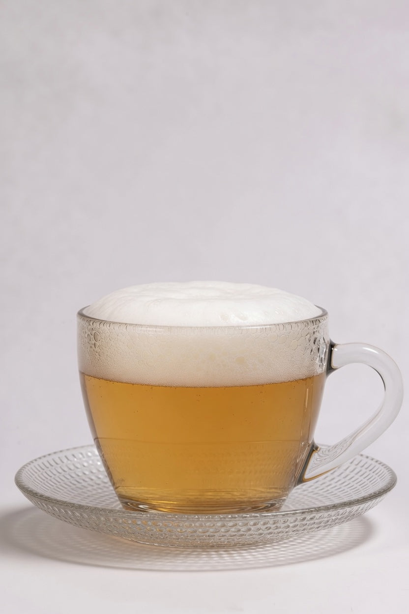 glass of pale golden beer showing 3 SRM color from simpsons maris otter base malt