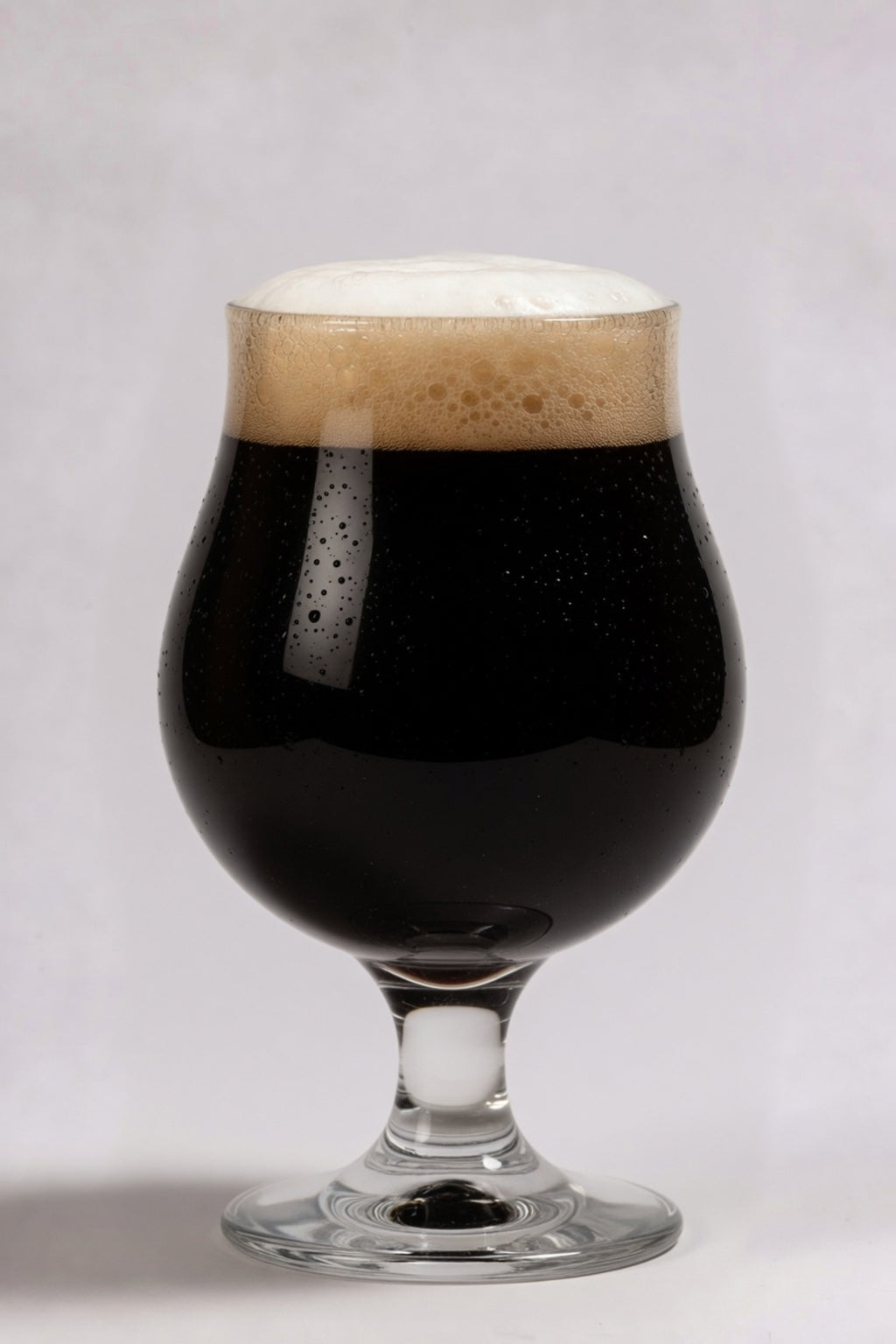 glass of black beer showing 40 srm color from weyermann carafa special type 2 specialty roasted malt