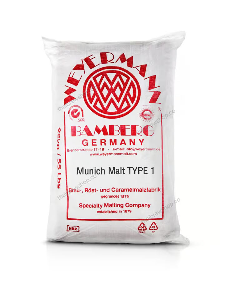 weyermann munich type 1 base specialty malt 50lb sack